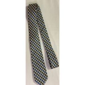 Vintage Ben Sherman Diamond Argyle Tie Green Navy White
